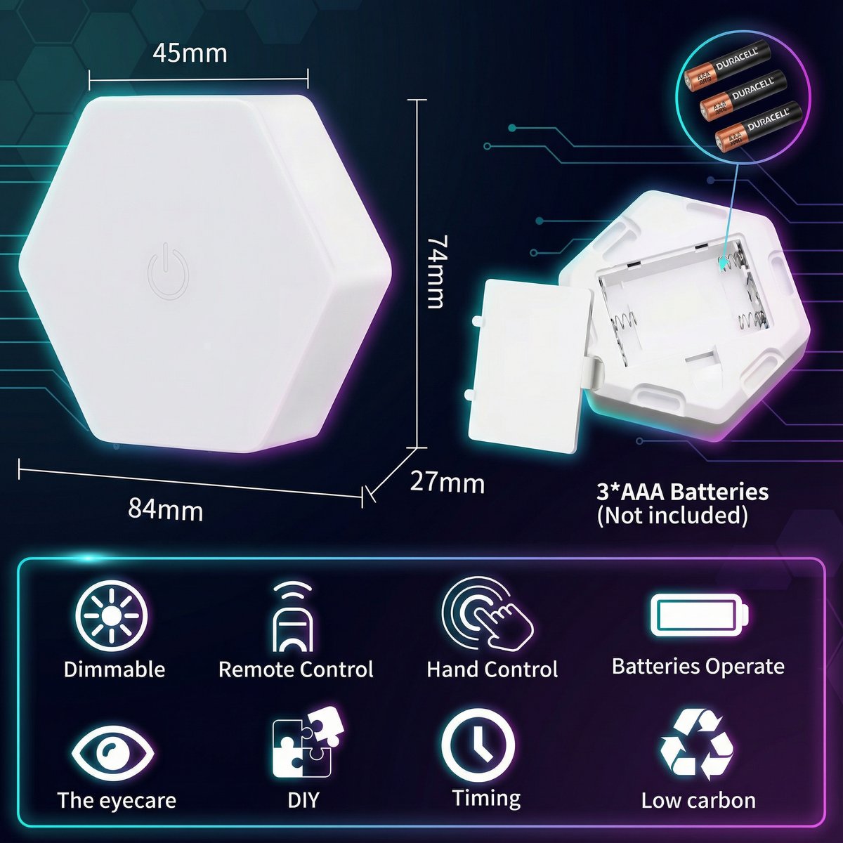 LumiHex™ Ambient Touch Wall Panels