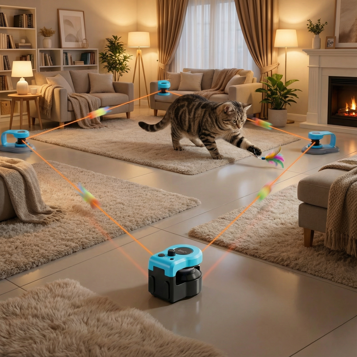 CatChase™ Moving Feather Toy