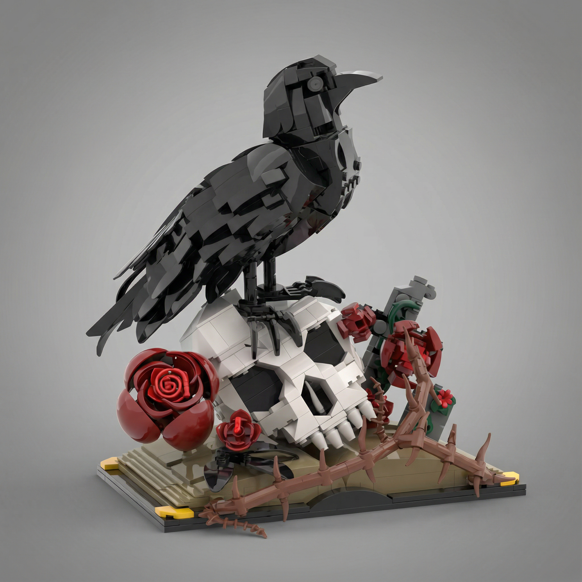 Raven & Skull Display – For Those Who Embrace the Dark Side